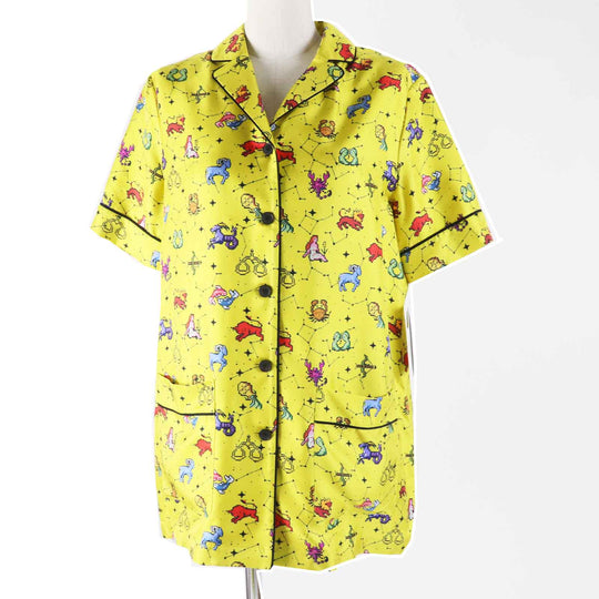 Christian Dior Short sleeve shirt 241V29A6633 Main: 100% silk yellow Women 38 Used Authentic