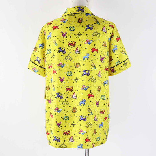Christian Dior Short sleeve shirt 241V29A6633 Main: 100% silk yellow Women 38 Used Authentic