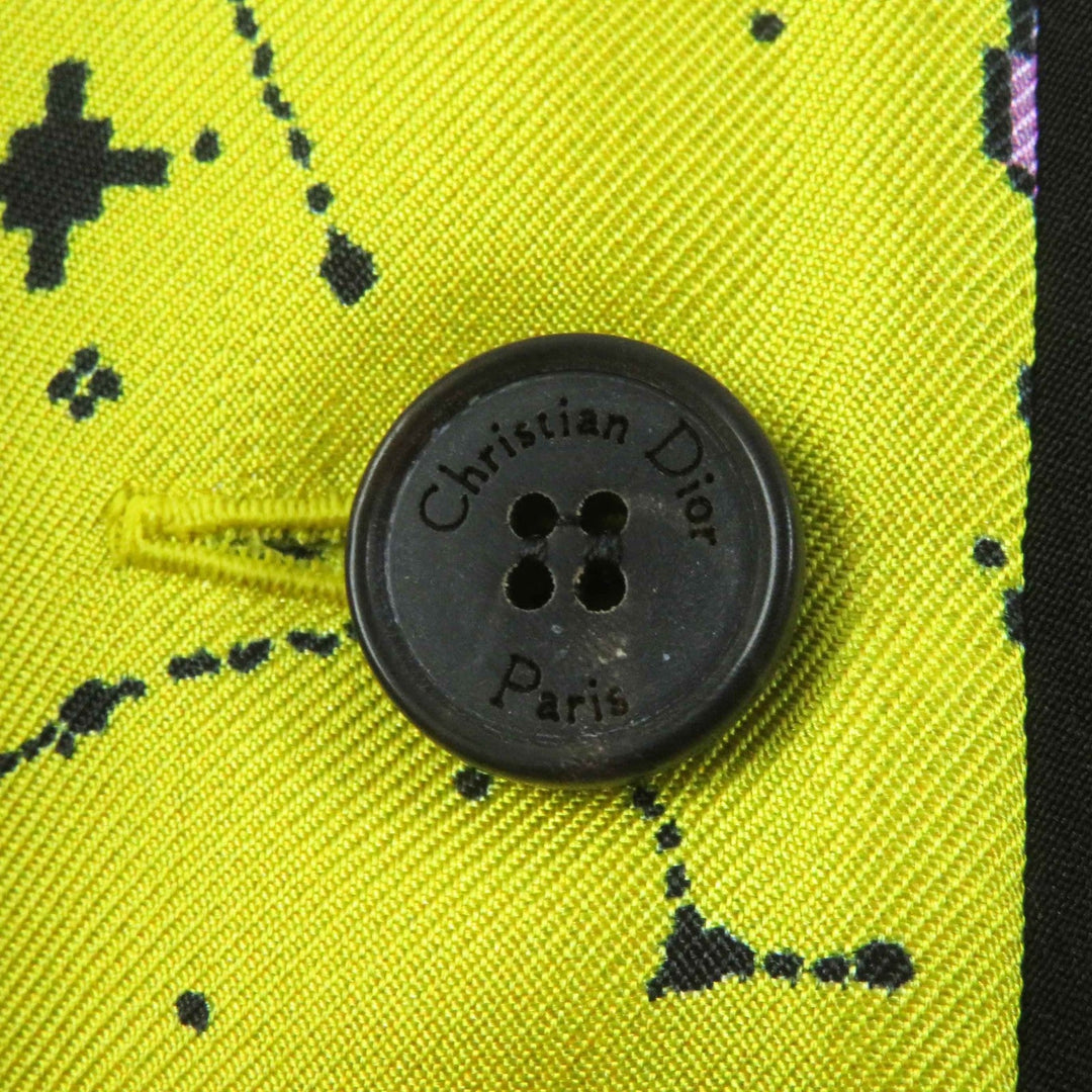 Christian Dior Short sleeve shirt 241V29A6633 Main: 100% silk yellow Women 38 Used Authentic