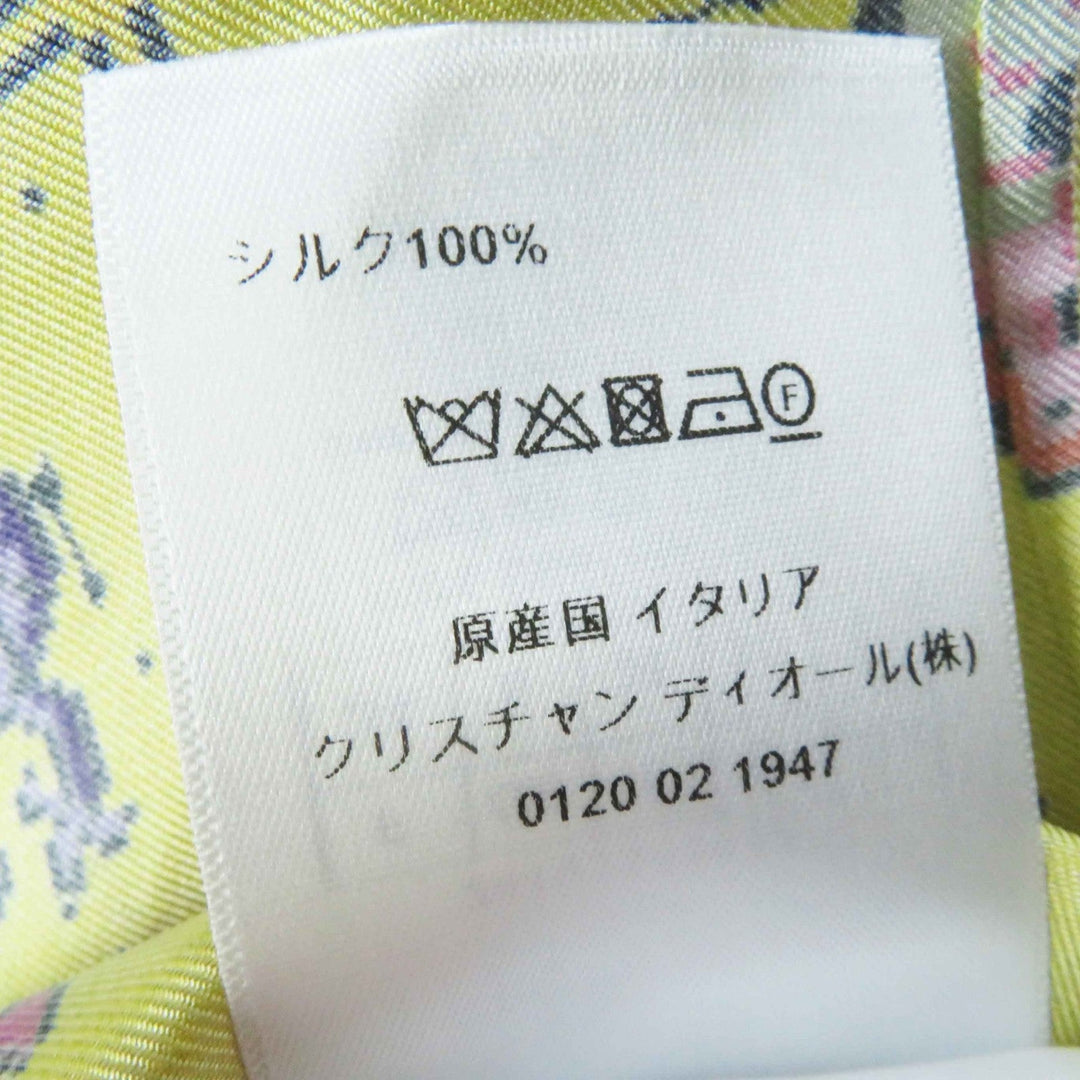 Christian Dior Short sleeve shirt 241V29A6633 Main: 100% silk yellow Women 38 Used Authentic