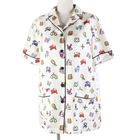 Christian Dior Short sleeve shirt 241V29A6633 Main: 100% silk Ivory Women 40 Used Authentic