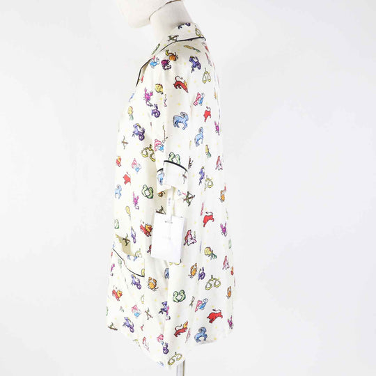 Christian Dior Short sleeve shirt 241V29A6633 Main: 100% silk Ivory Women 40 Used Authentic