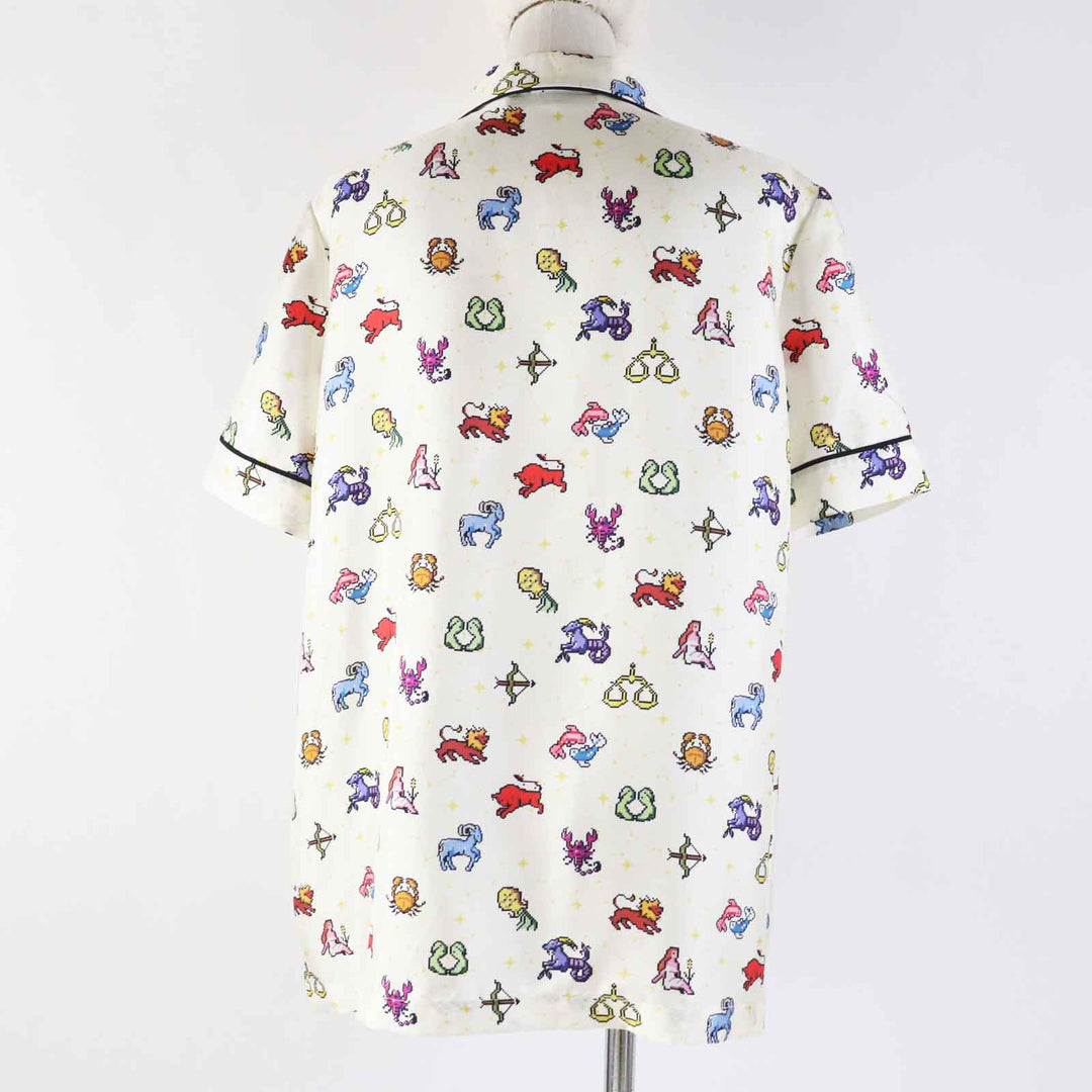 Christian Dior Short sleeve shirt 241V29A6633 Main: 100% silk Ivory Women 40 Used Authentic