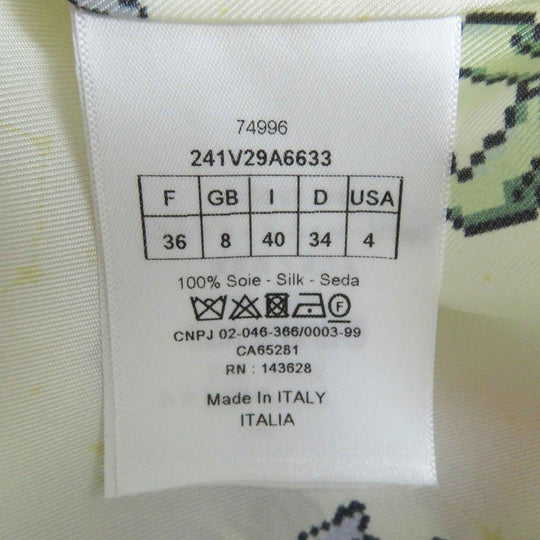 Christian Dior Short sleeve shirt 241V29A6633 Main: 100% silk Ivory Women 40 Used Authentic