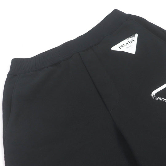 PRADA Shorts UJP195 Main: 100% cotton, part: 95% cotton, part: elastane, part: calf leather black mens XS Used Authentic