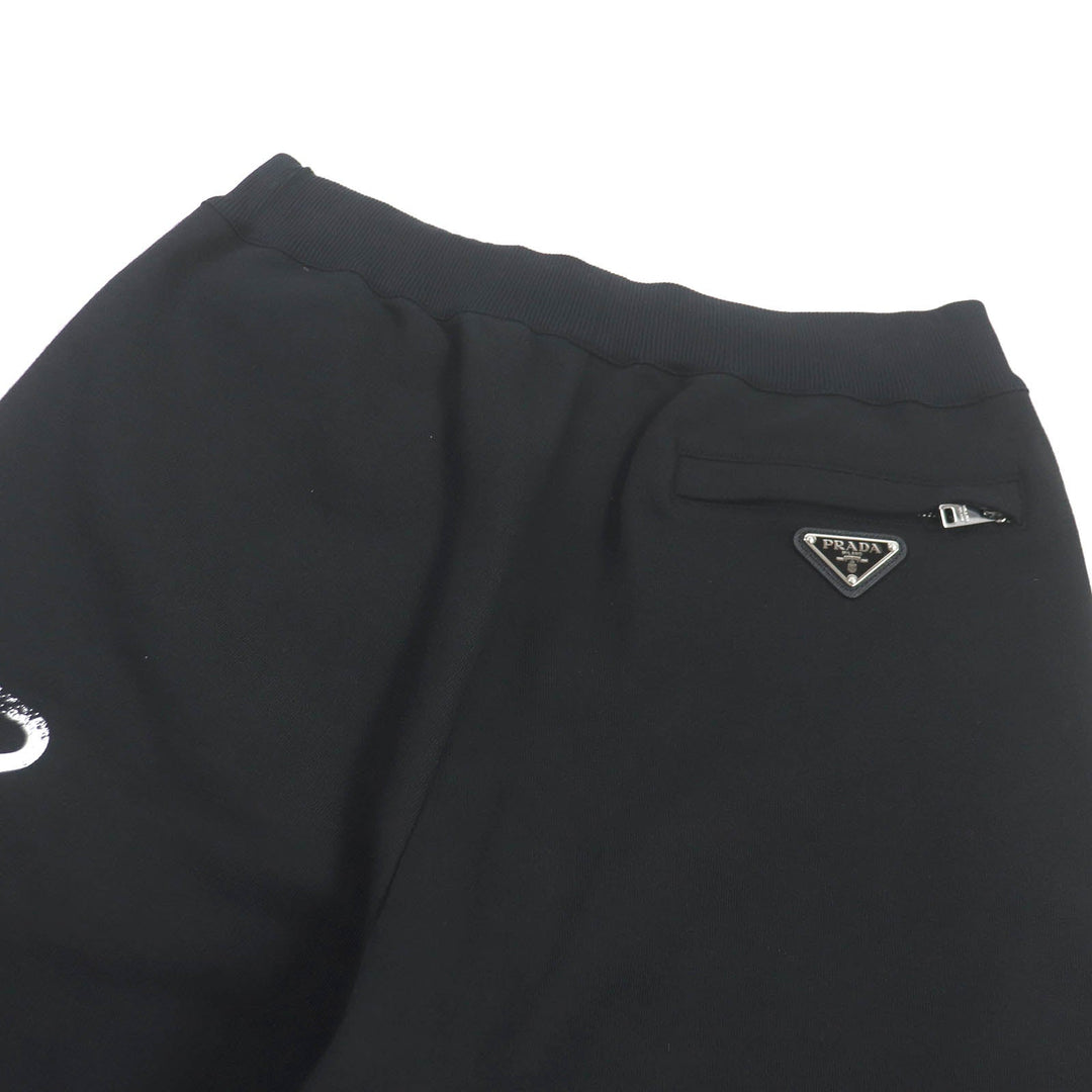 PRADA Shorts UJP195 Main: 100% cotton, part: 95% cotton, part: elastane, part: calf leather black mens XS Used Authentic