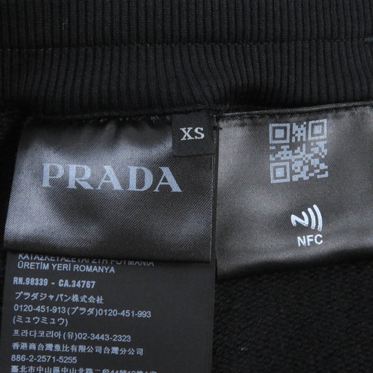 PRADA Shorts UJP195 Main: 100% cotton, part: 95% cotton, part: elastane, part: calf leather black mens XS Used Authentic