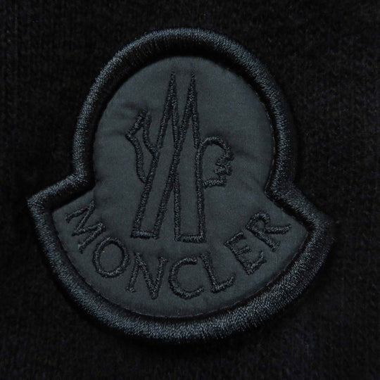 MONCLER Down jacket Surface: 100% polyester, Main: 100% wool black CARDIGAN Women S Used Authentic