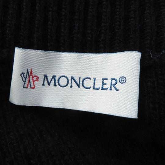MONCLER Down jacket Surface: 100% polyester, Main: 100% wool black CARDIGAN Women S Used Authentic