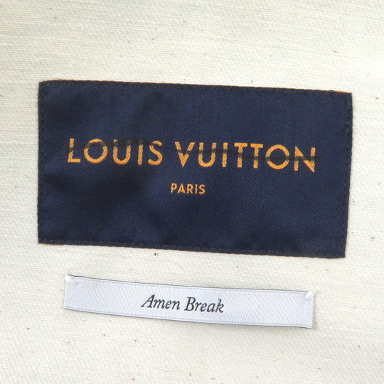LOUIS VUITTON Denim Jacket 1A9T10 Main: 100% cotton, part: cowhide multicolor landscape mens 48 Used Authentic