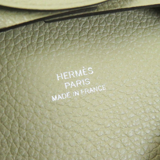 HERMES Coin case Main: Evercolor beige marfa Bastia Women Used Authentic