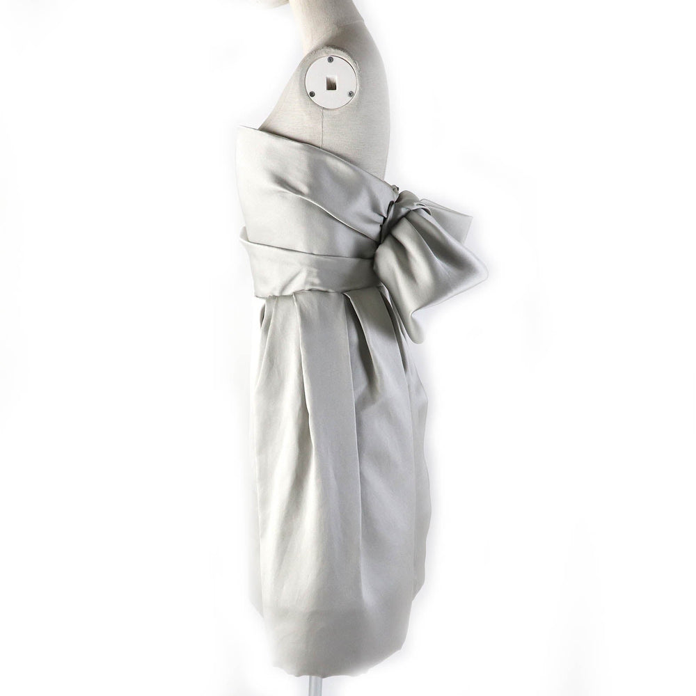 LANVIN one piece Outer: 70% polyester, Outer: 30% silk, Lining: 100% silk Light gray Women 38 Used Authentic
