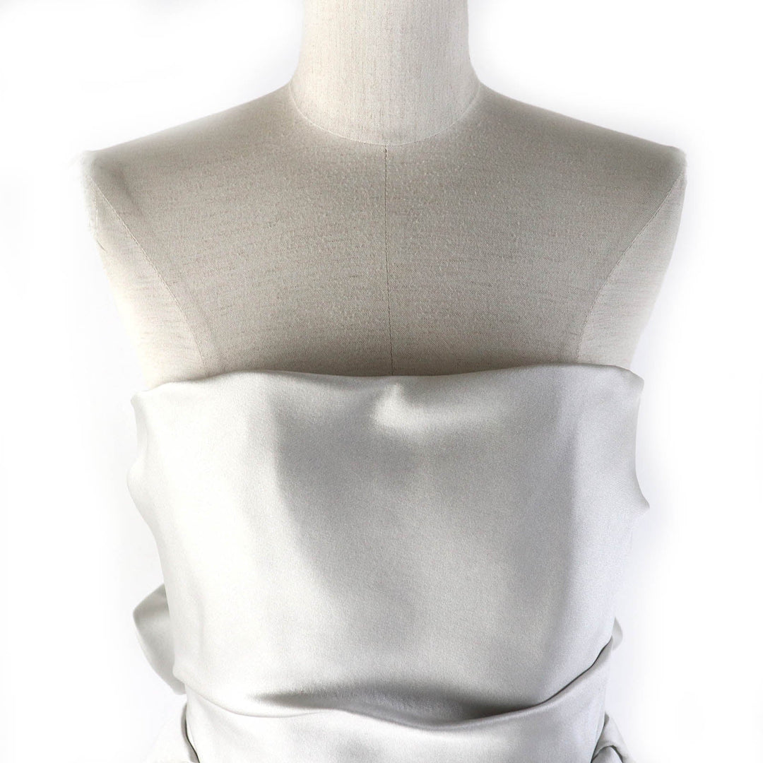 LANVIN one piece Outer: 70% polyester, Outer: 30% silk, Lining: 100% silk Light gray Women 38 Used Authentic