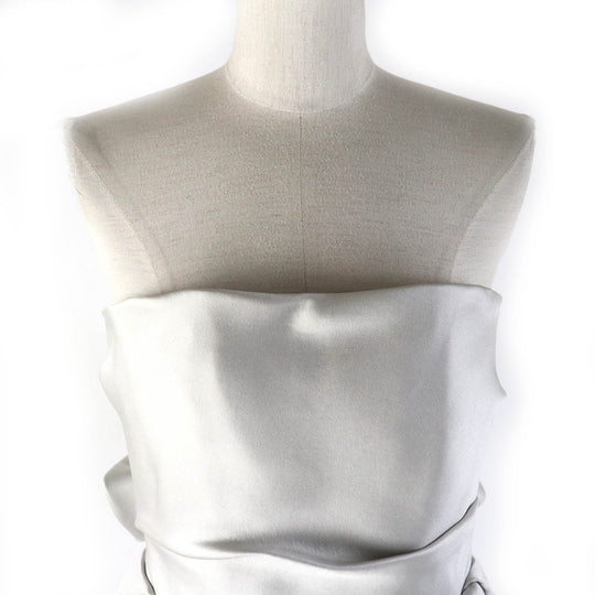LANVIN one piece Outer: 70% polyester, Outer: 30% silk, Lining: 100% silk Light gray Women 38 Used Authentic