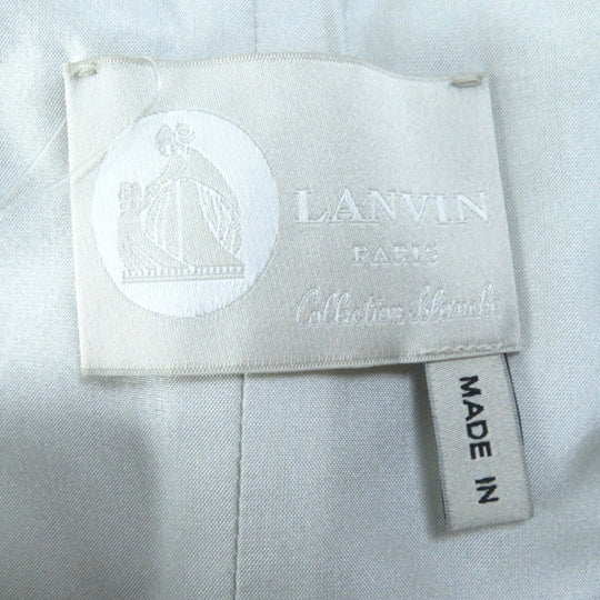 LANVIN one piece Outer: 70% polyester, Outer: 30% silk, Lining: 100% silk Light gray Women 38 Used Authentic