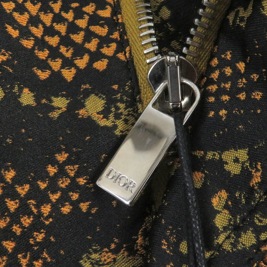 Dior HOMME Blouson 283C402B5540 Main: 84% polyester, Main: 16% silk Jaune Orange mens 52 Used Authentic