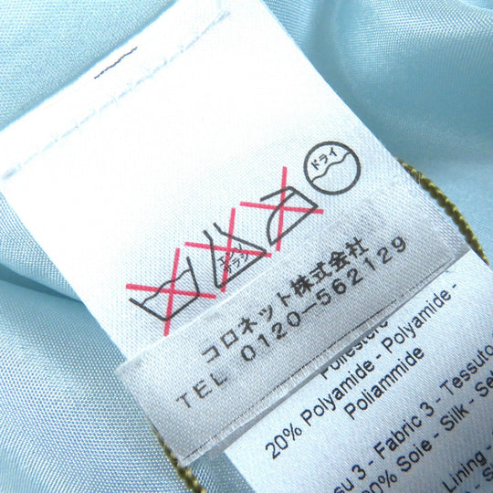 LANVIN one piece Outer material: 100% polyester, Outer material: 20% polyamide, Outer material: 21% polyester, Outer material: 59% rayon, Part: 100% silk Light blue type Black type Women 36 Used Authentic