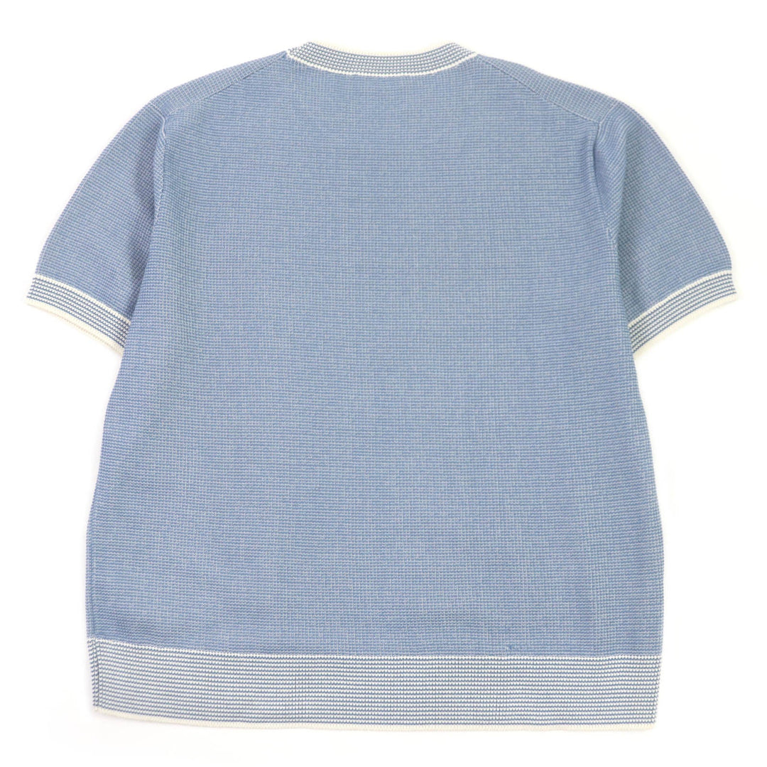 Dior HOMME Short sleeve knit 393M653AT563 Main: 62% cotton, Main: 38% polyester blue mens XL Used Authentic