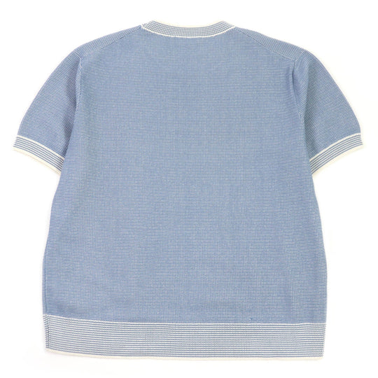 Dior HOMME Short sleeve knit 393M653AT563 Main: 62% cotton, Main: 38% polyester blue mens XL Used Authentic