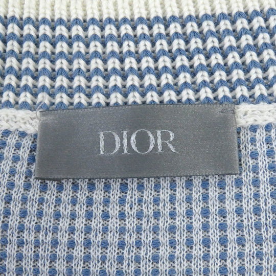 Dior HOMME Short sleeve knit 393M653AT563 Main: 62% cotton, Main: 38% polyester blue mens XL Used Authentic
