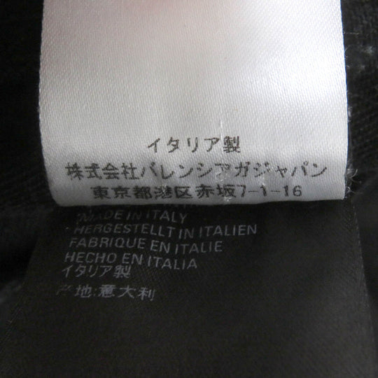 BALENCIAGA Denim Jacket 571449 Main: 100% cotton, some: glass beads black mens 34 Used Authentic
