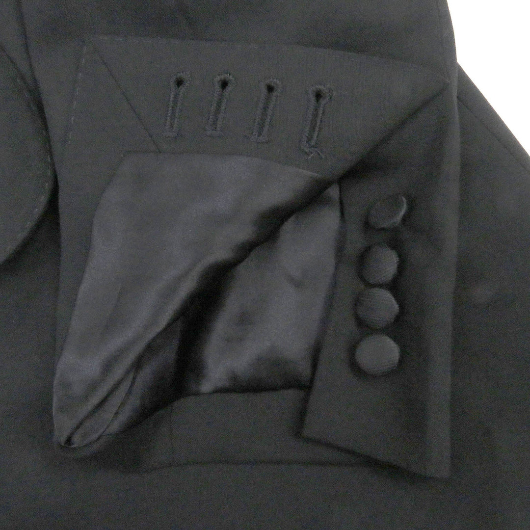 DOLCE&GABBANA tailored jacket G2PO0T Outer: 98% virgin wool, Outer: 2% elastane (polyurethane), Lining: 100% silk black mens 48 Used Authentic