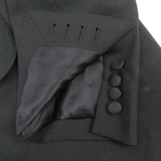 DOLCE&GABBANA tailored jacket G2PO0T Outer: 98% virgin wool, Outer: 2% elastane (polyurethane), Lining: 100% silk black mens 48 Used Authentic