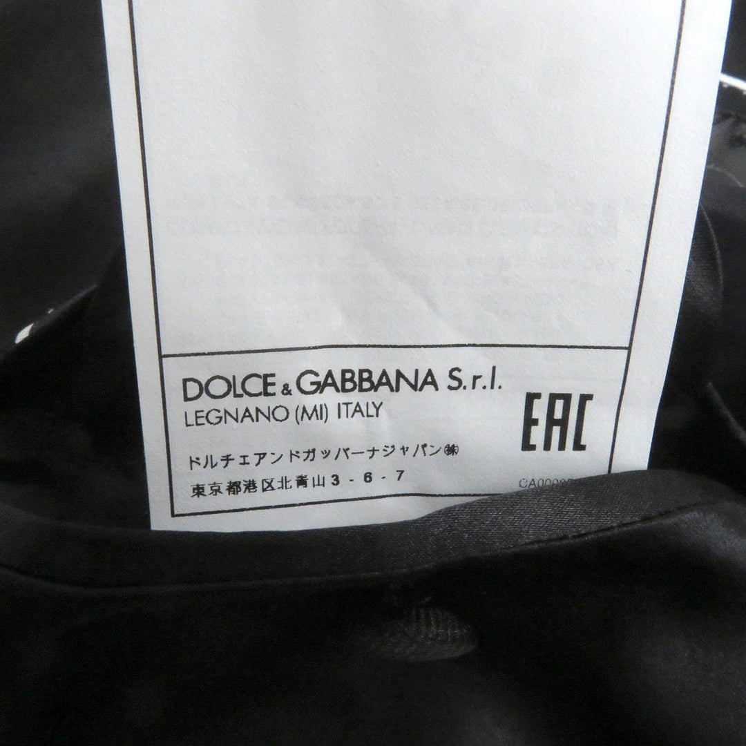 DOLCE&GABBANA tailored jacket G2PO0T Outer: 98% virgin wool, Outer: 2% elastane (polyurethane), Lining: 100% silk black mens 48 Used Authentic