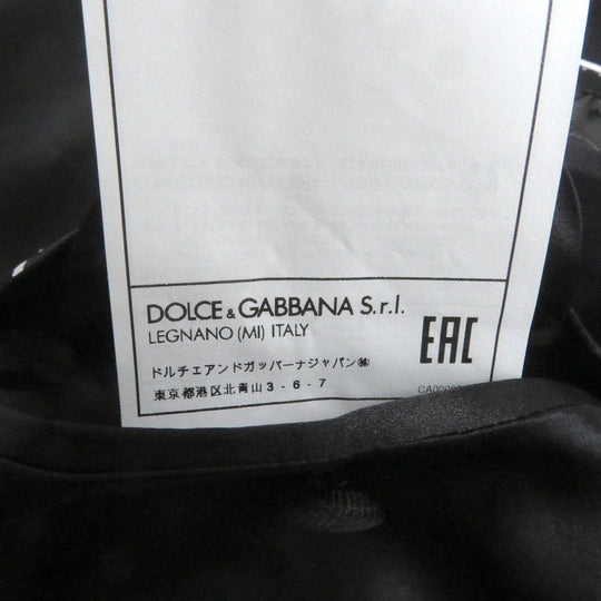 DOLCE&GABBANA tailored jacket G2PO0T Outer: 98% virgin wool, Outer: 2% elastane (polyurethane), Lining: 100% silk black mens 48 Used Authentic