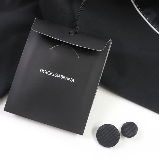 DOLCE&GABBANA tailored jacket G2PO0T Outer: 98% virgin wool, Outer: 2% elastane (polyurethane), Lining: 100% silk black mens 48 Used Authentic