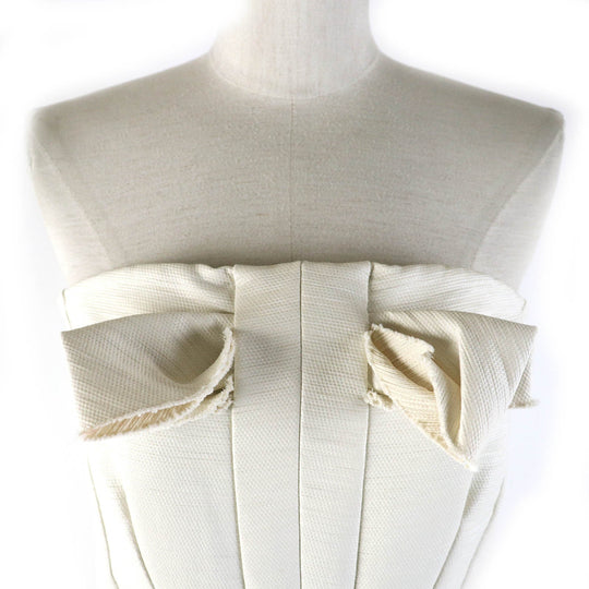 LANVIN one piece Outer: 21% polyamide, Outer: 71% cotton, Outer: 5% polyester, Outer: 3% silk, Lining: 100% silk light beige Women 36 Used Authentic