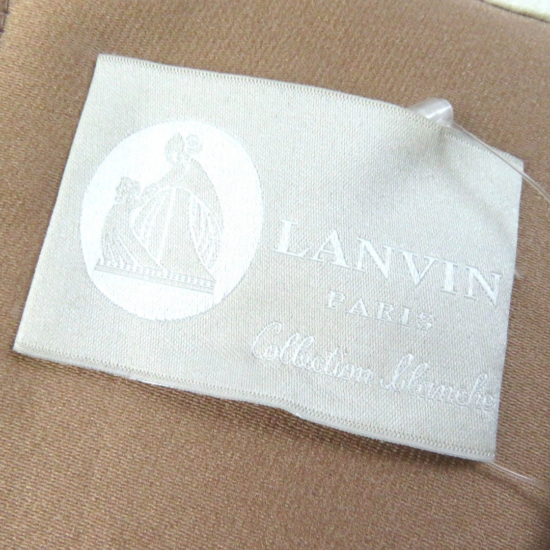 LANVIN one piece Outer: 21% polyamide, Outer: 71% cotton, Outer: 5% polyester, Outer: 3% silk, Lining: 100% silk light beige Women 36 Used Authentic