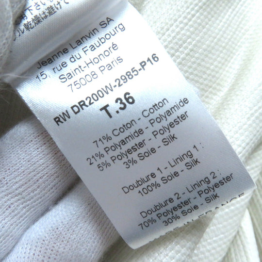 LANVIN one piece Outer: 21% polyamide, Outer: 71% cotton, Outer: 5% polyester, Outer: 3% silk, Lining: 100% silk light beige Women 36 Used Authentic