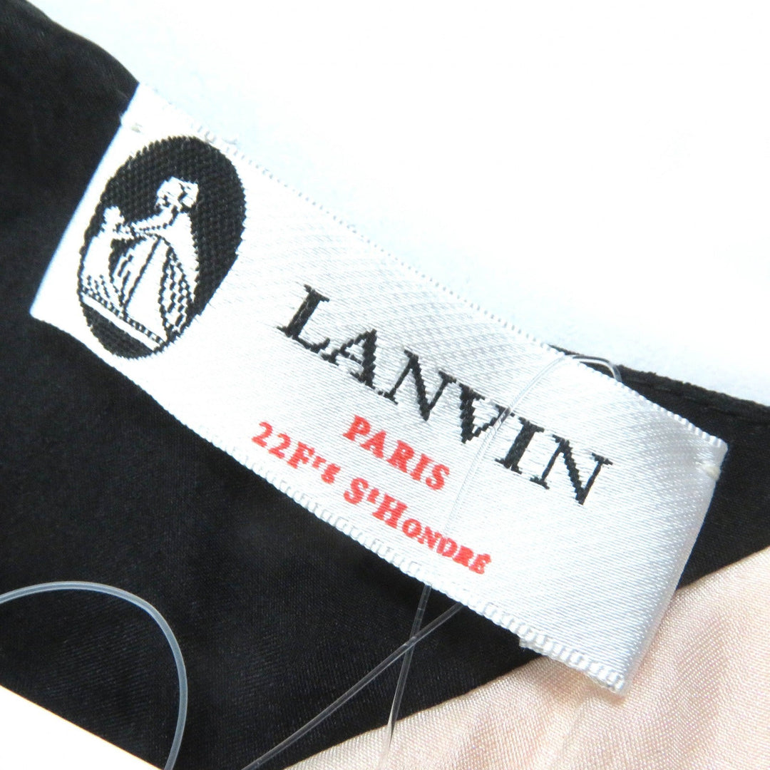 LANVIN one piece Outer: 70% rayon, Outer: 30% acetate, Outer: 70% rayon, Outer: 30% acetate, Lining: 100% silk Pink beige black Women 36 Used Authentic