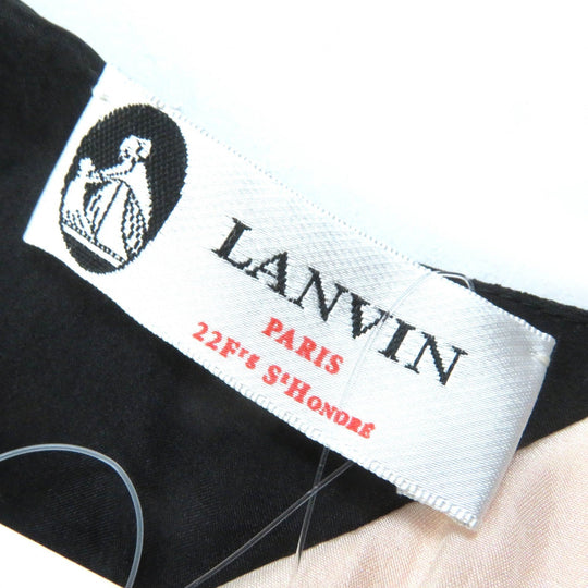 LANVIN one piece Outer: 70% rayon, Outer: 30% acetate, Outer: 70% rayon, Outer: 30% acetate, Lining: 100% silk Pink beige black Women 36 Used Authentic