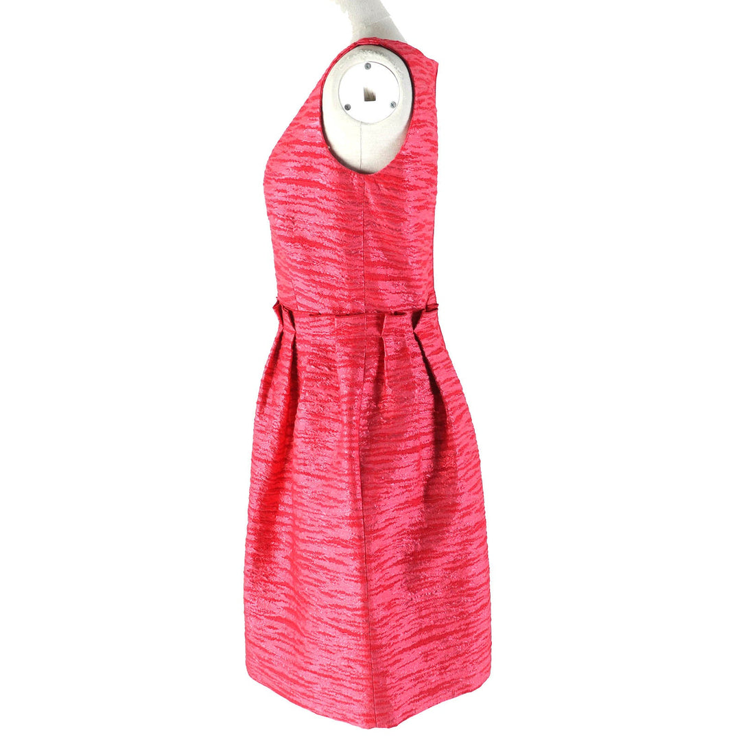 LANVIN one piece Outer: 11% polyamide, Outer: 39% polyester, Outer: 25% wool, Outer: 25% acrylic, Lining: 100% silk Red pink type Women 34 Used Authentic