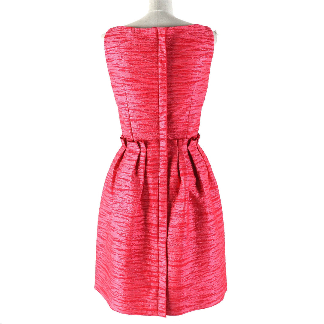 LANVIN one piece Outer: 11% polyamide, Outer: 39% polyester, Outer: 25% wool, Outer: 25% acrylic, Lining: 100% silk Red pink type Women 34 Used Authentic
