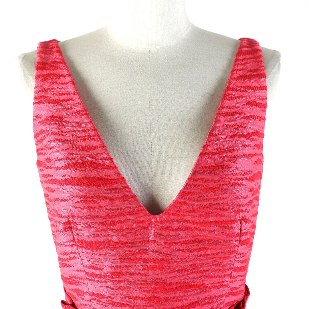 LANVIN one piece Outer: 11% polyamide, Outer: 39% polyester, Outer: 25% wool, Outer: 25% acrylic, Lining: 100% silk Red pink type Women 34 Used Authentic