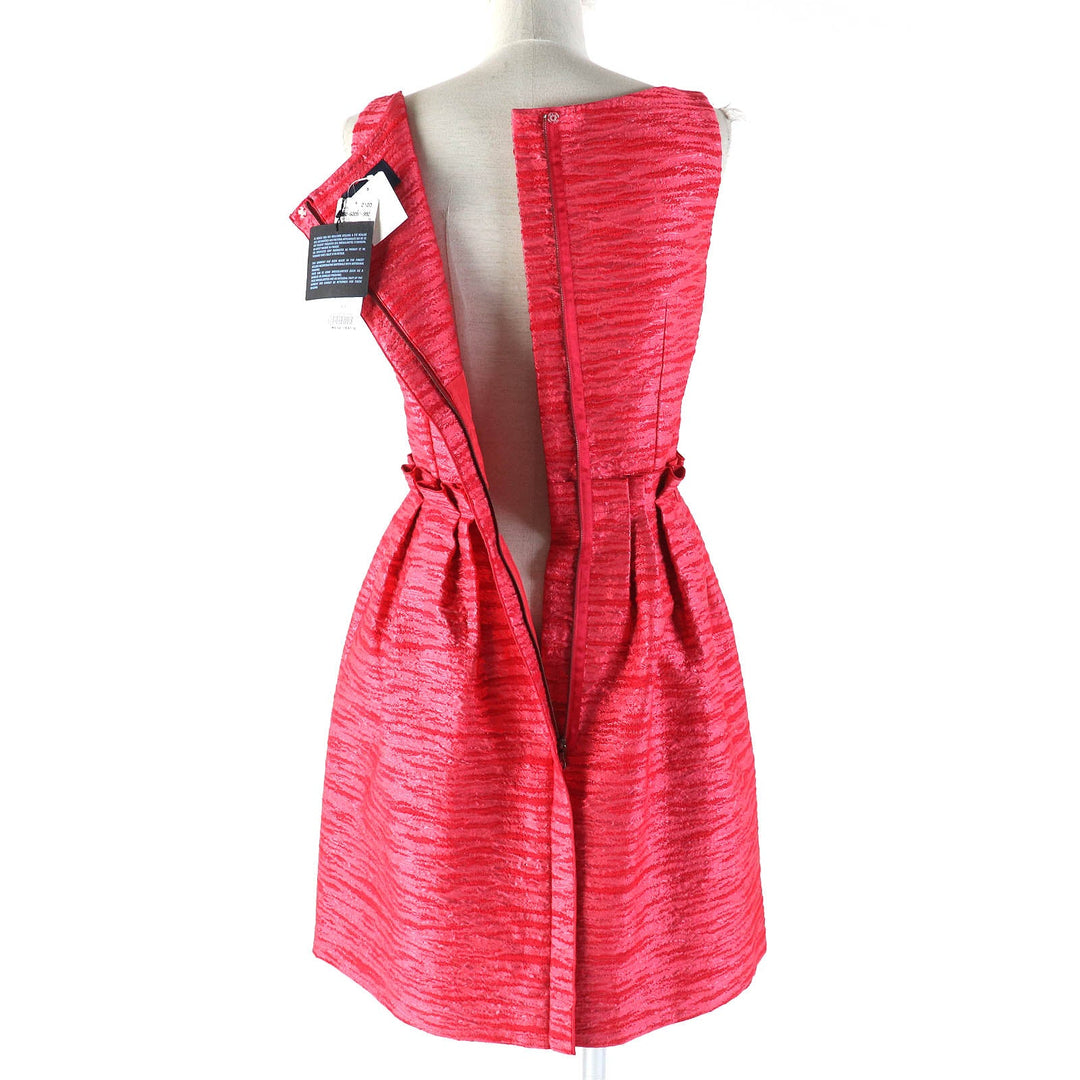 LANVIN one piece Outer: 11% polyamide, Outer: 39% polyester, Outer: 25% wool, Outer: 25% acrylic, Lining: 100% silk Red pink type Women 34 Used Authentic