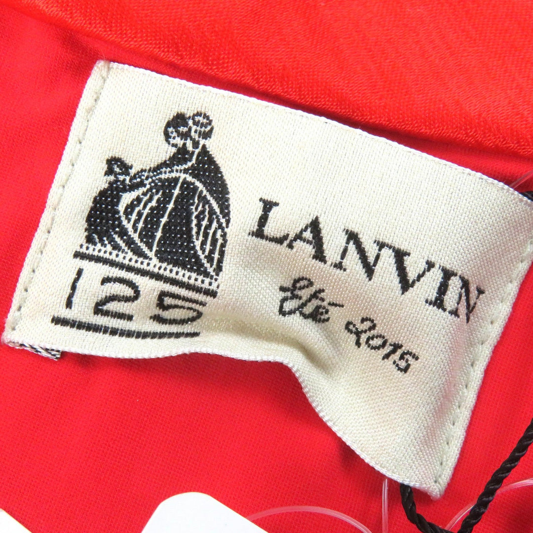 LANVIN one piece Outer: 70% linen, Outer: 30% cupra, Outer: 73% polyamide, Outer: 27% elastane, Lining: 100% silk Red Women 38 Used Authentic