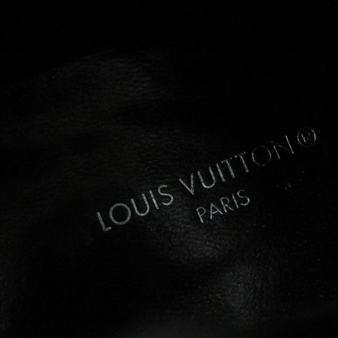 LOUIS VUITTON short boots Main: Leather black Women 38 1/2 Used Authentic