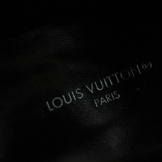 LOUIS VUITTON short boots Main: Leather black Women 38 1/2 Used Authentic