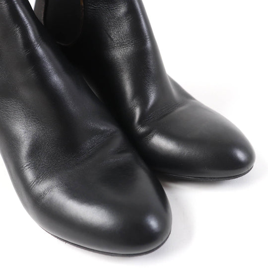 LOUIS VUITTON short boots Main: Leather black Women 38 1/2 Used Authentic
