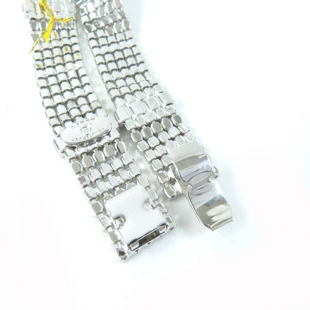 FOXEY bracelet Main: Cubic zirconia Crystal Silver Women Used Authentic