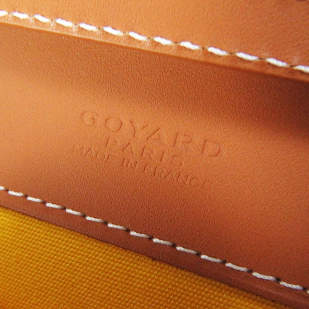 GOYARD Shoulder Bag Main: PVC, Part: Calfskin, Part: Wood Black brown white Monte Carlo PM Women Used Authentic
