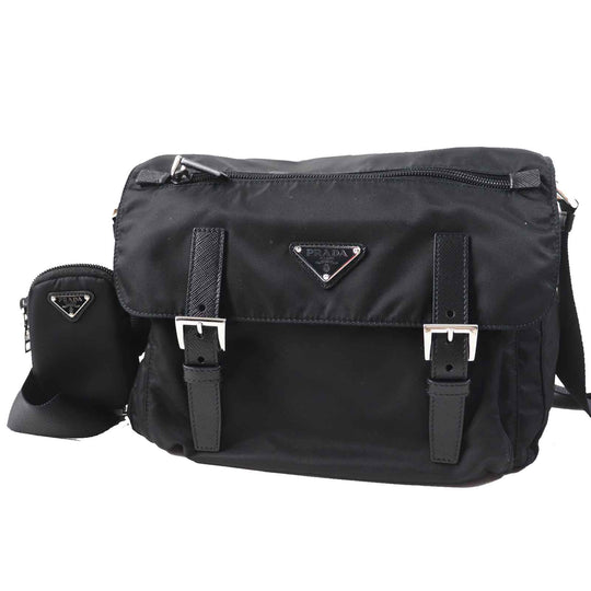 PRADA Shoulder Bag 1BD953 Main: Nylon black RE-NYLON Women Used Authentic