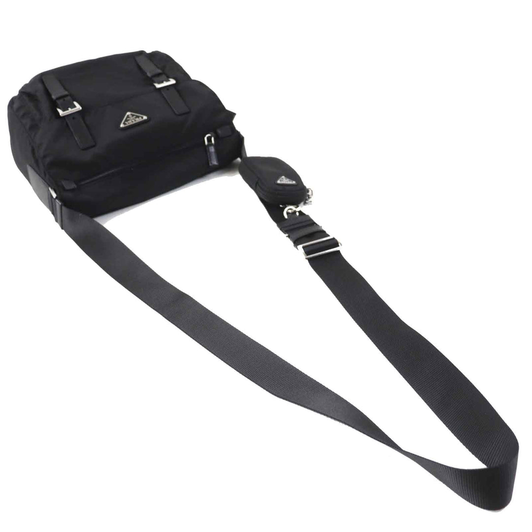 PRADA Shoulder Bag 1BD953 Main: Nylon black RE-NYLON Women Used Authentic