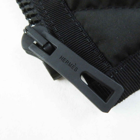 HERMES Down vest 4H0169DR polyester black 38