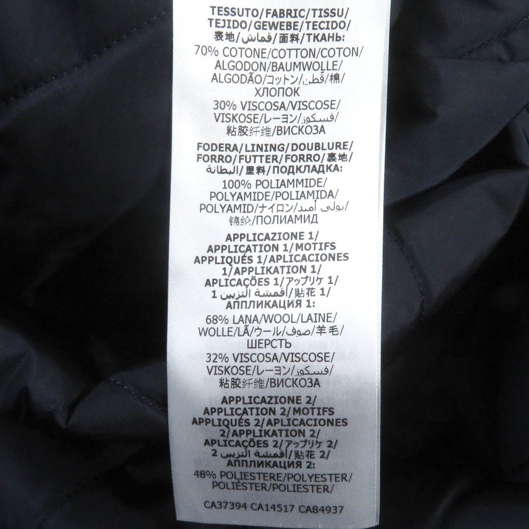 GUCCI Blouson 645702 Outer: 70% cotton, Outer: 30% rayon, Lining: 100% nylon, Part: 68% wool, Part: 32% rayon blue mens 48 Used Authentic