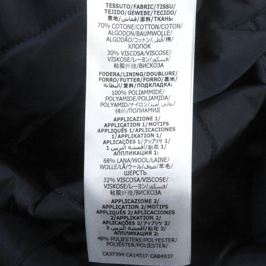 GUCCI Blouson 645702 Outer: 70% cotton, Outer: 30% rayon, Lining: 100% nylon, Part: 68% wool, Part: 32% rayon blue mens 48 Used Authentic